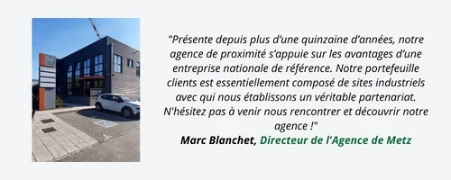 Marc Blanchet, directeur de l'agence de Metz